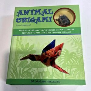 Animal Origami Book Kit 100‎ Sheets Textured Paper 20 Origami Projects